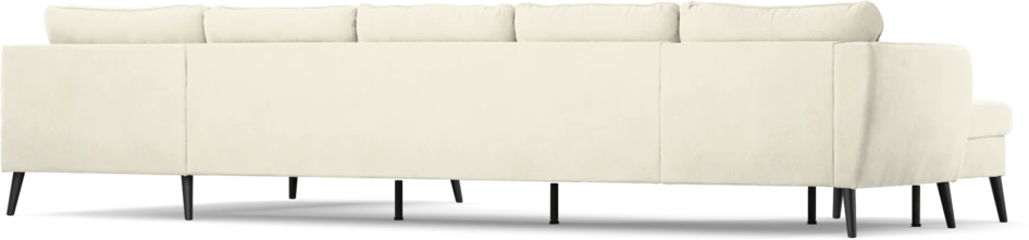 County - 4-sits soffa med schäslong vänster och divan höger - Vit