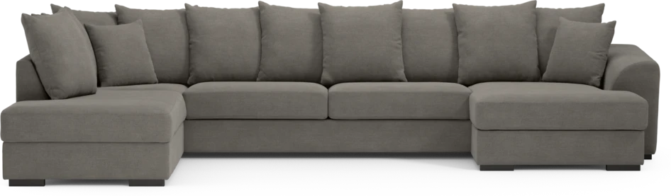 Town - 3-sits soffa med divan vänster och schäslong höger - Grå