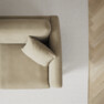 Eden - 3-sits soffa svängd - Beige