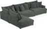 Rossi - 4-sits soffa med divan vänster - Grå