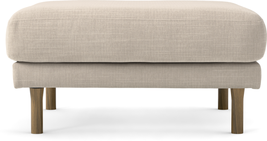 Willow - Fotpall, fast klädsel - Beige