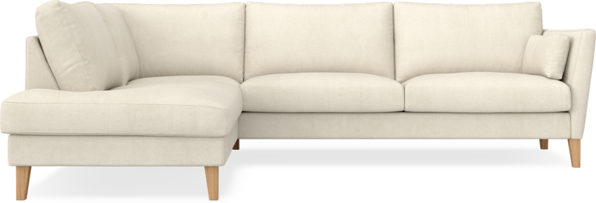 Winston - 3-sits soffa med divan vänster - Vit