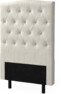 Delux Välvd - Sänggavel, 90-210 cm - Beige