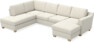 Friday - 3-sits soffa med divan vänster och schäslong höger - Vit