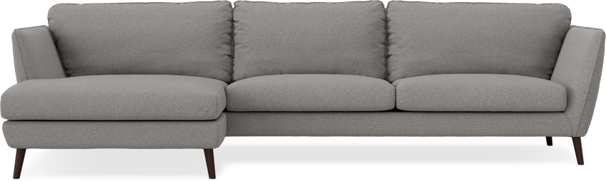 Madison - 3-sits soffa med schäslong vänster - Grå