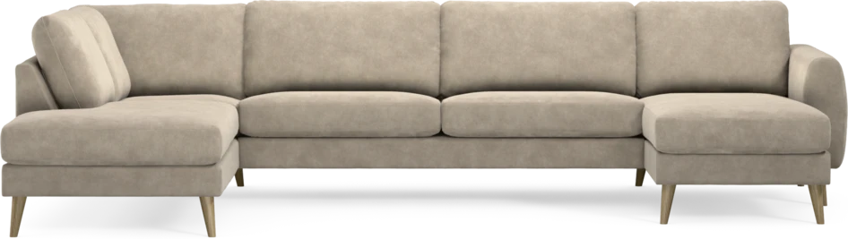 Bridge - 3-sits soffa med divan vänster och schäslong höger - Beige
