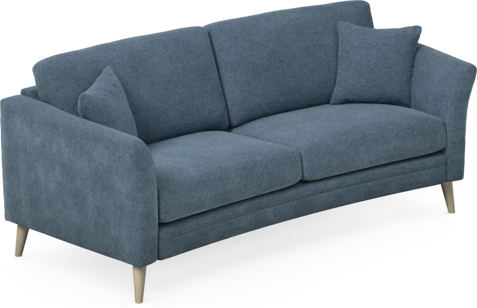 Eden - 2,5-sits soffa svängd - Blå
