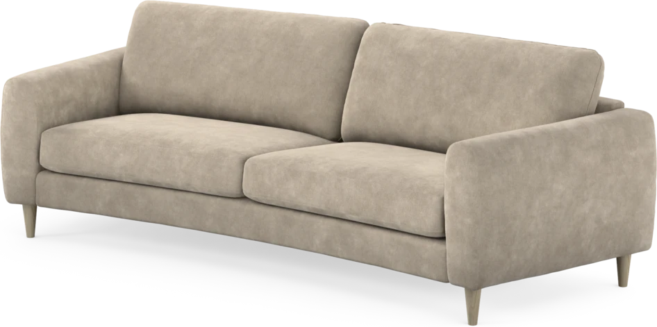 Bridge - 3-sits soffa svängd - Beige