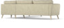 Bridge - Hörnsoffa, 3+3-sits - Beige