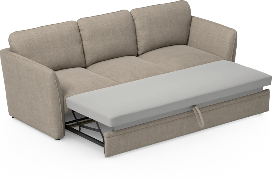 Öland - Bäddsoffa 3-sits, längsbäddad - Beige