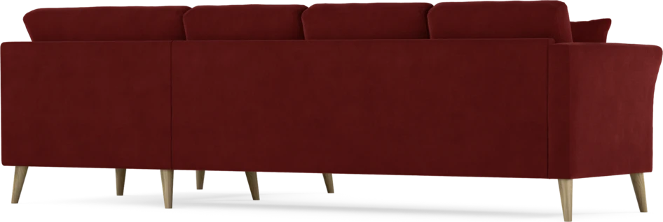Eden - Hörnsoffa, 3+1-sits - Röd