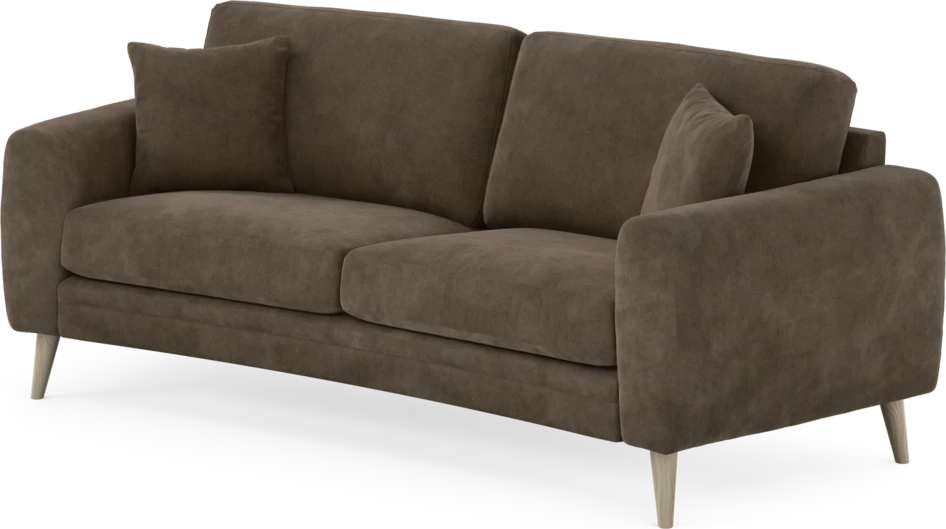 Eden - 2,5-sits soffa svängd - Brun