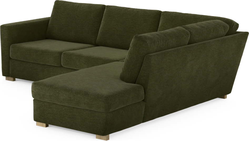 Friday - 2,5-sits soffa med divan höger - Grön
