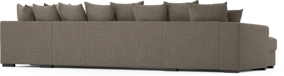 Town - 3-sits soffa med divan höger och schäslong vänster - Brun