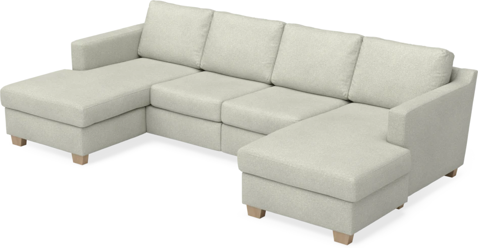 Friday - 2-sits soffa med två schäslonger - Beige