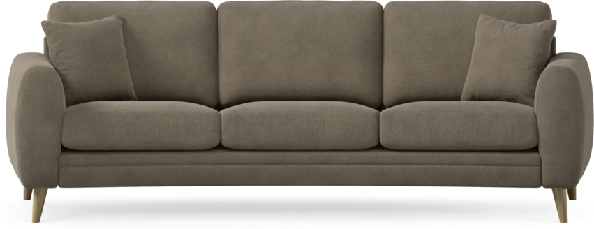 Eden - 3-sits soffa svängd - Beige