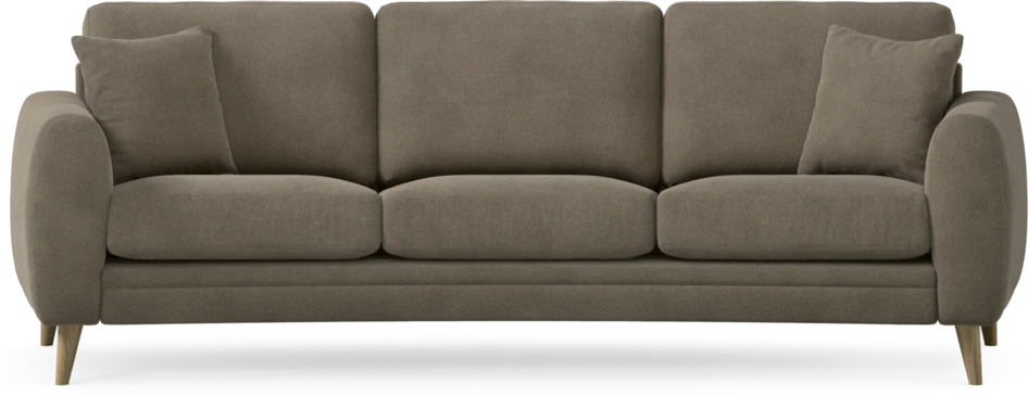Eden - 3-sits soffa svängd - Beige