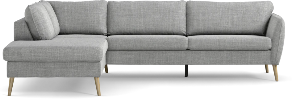 County - 2,5-sits soffa med divan vänster - Grå