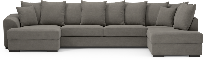 Town - 3-sits soffa med divan höger och schäslong vänster - Grå