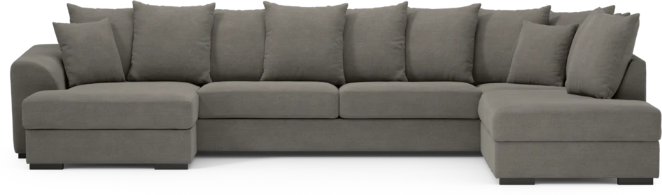 Town - 3-sits soffa med divan höger och schäslong vänster - Grå