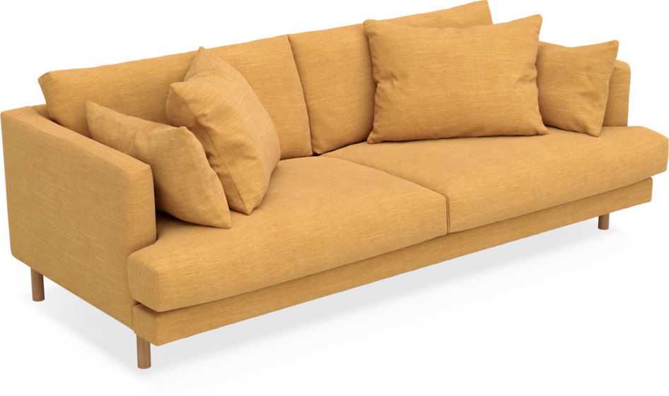 Harper - 3-sits soffa - Gul