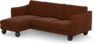 Madison Lux - 2-sits soffa med schäslong vänster - Orange