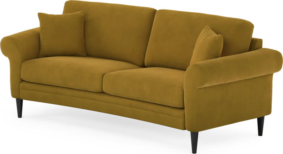 Eden - 2,5-sits soffa svängd - Gul