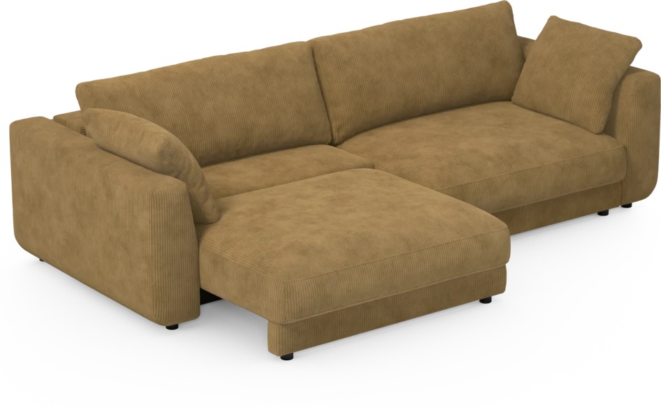 Amie - Bäddsoffa 4-sits - Gul