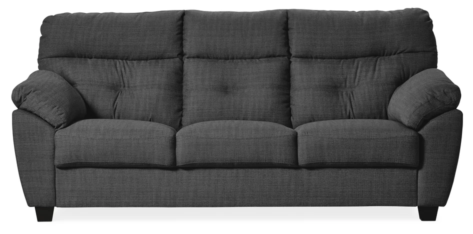 Palermo - 3-sits soffa - Svart