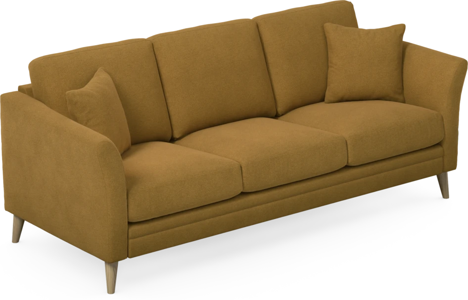 Eden - 3-sits soffa - Gul