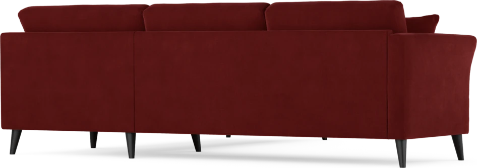 Eden - Hörnsoffa, 2,5+2,5-sits - Röd