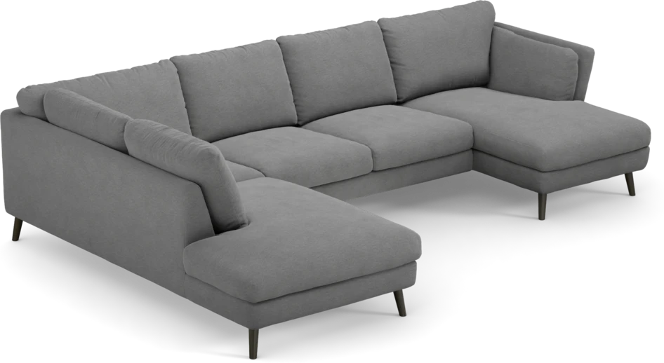 Madison - 2-sits soffa med divan vänster och schäslong höger - Grå