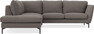 Madison - 2-sits soffa med divan vänster - Brun