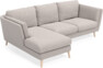 Madison Lux - 2-sits soffa med schäslong vänster - Grå