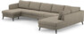 County - 4-sits soffa med schäslong vänster och divan höger - Beige