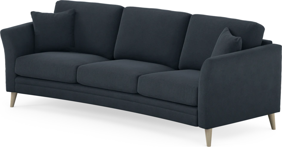 Eden - 3-sits soffa svängd - Blå