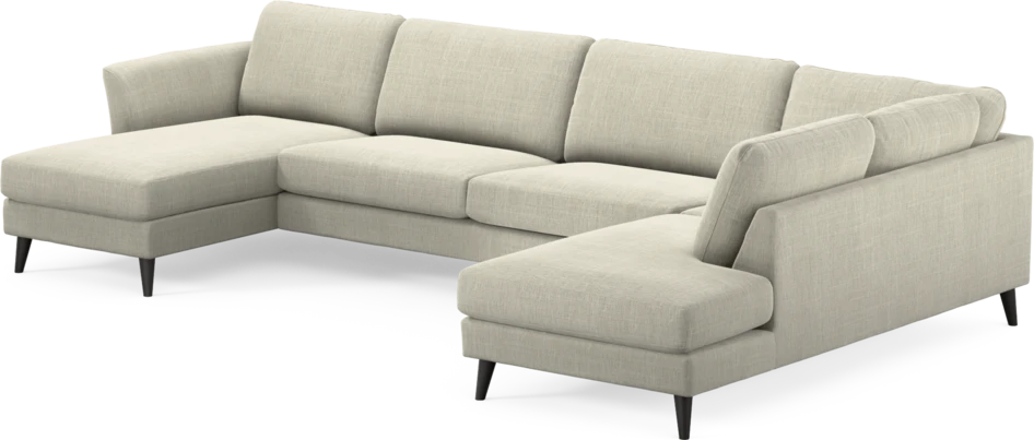 Bridge - 3-sits soffa med schäslong vänster och divan höger - Beige