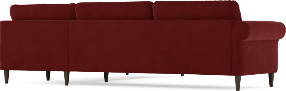 Bridge - Hörnsoffa, 3+2-sits - Röd