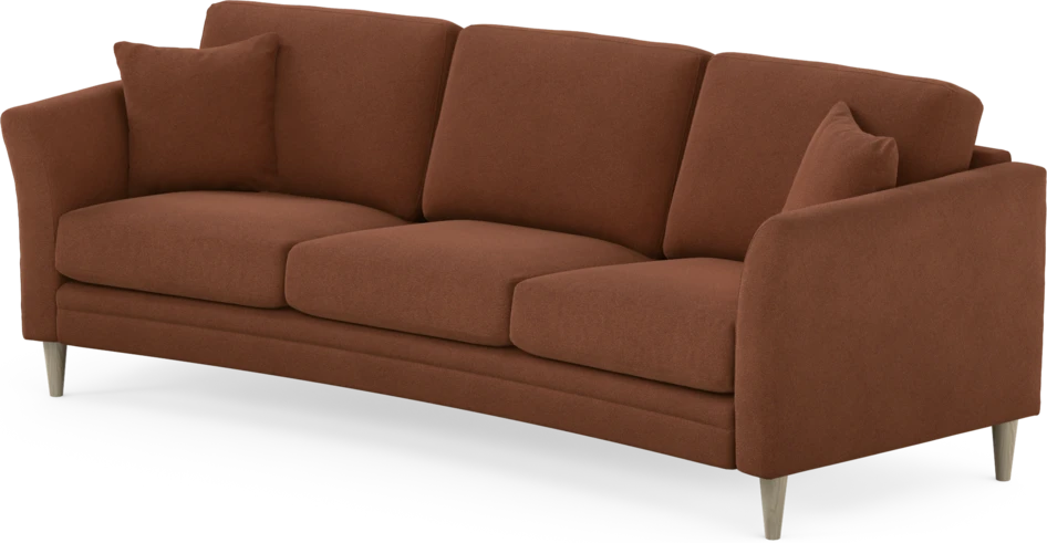 Eden - 3-sits soffa svängd - Orange