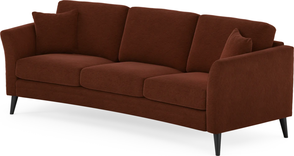 Eden - 3-sits soffa svängd - Orange