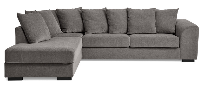 Town - 3-sits soffa med divan vänster - Grå