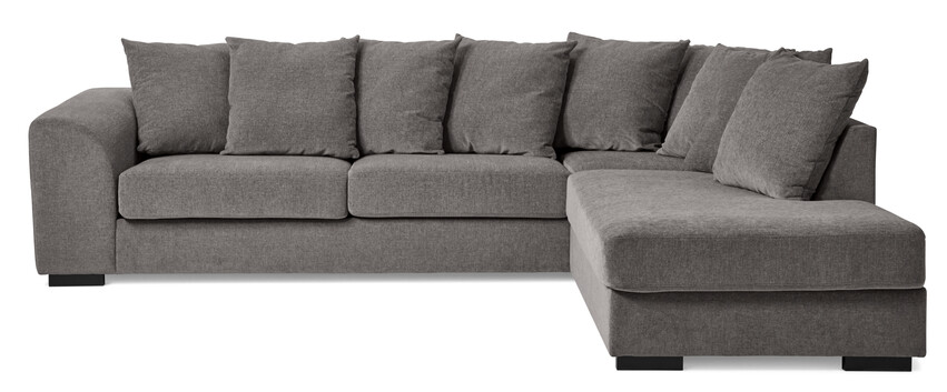 Town - 3-sits soffa med divan höger - Grå