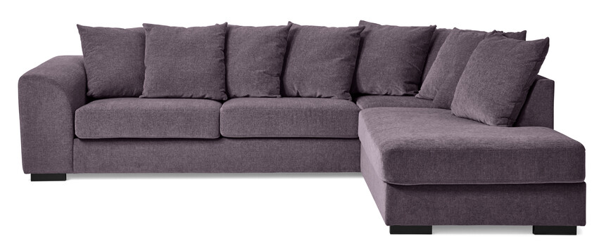 Town - 3-sits soffa med divan höger - Lila