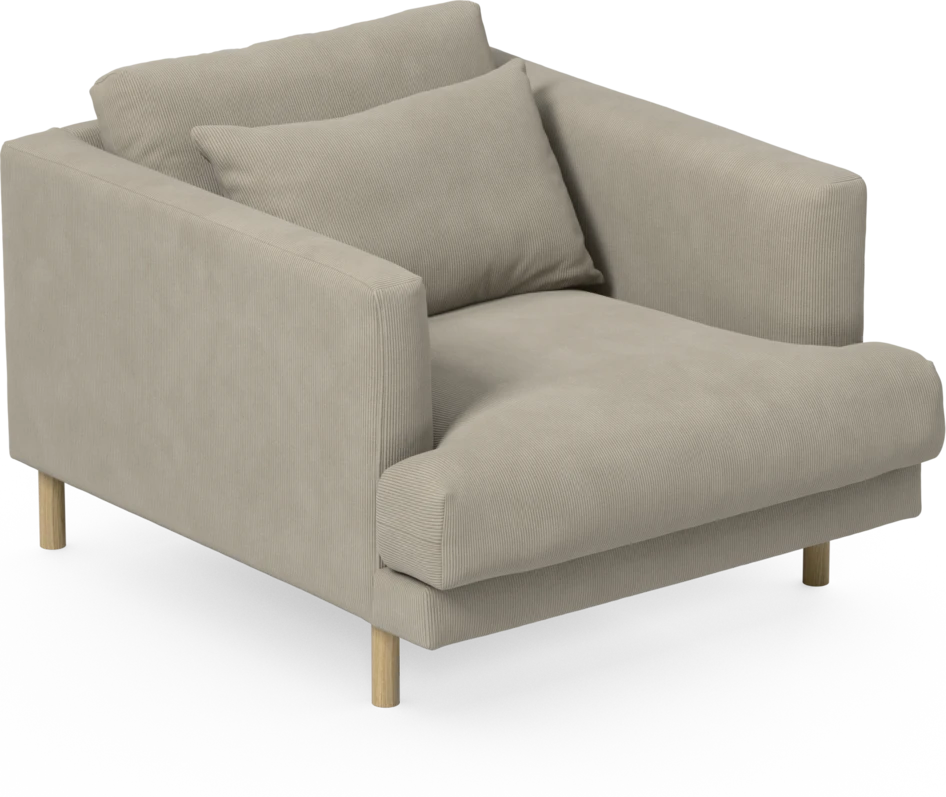 Harper - Fåtölj, 75 cm - Beige
