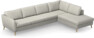 County - 3-sits soffa med divan höger - Grå