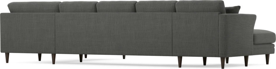 Eden - 3-sits soffa med schäslong vänster och divan höger - Grå