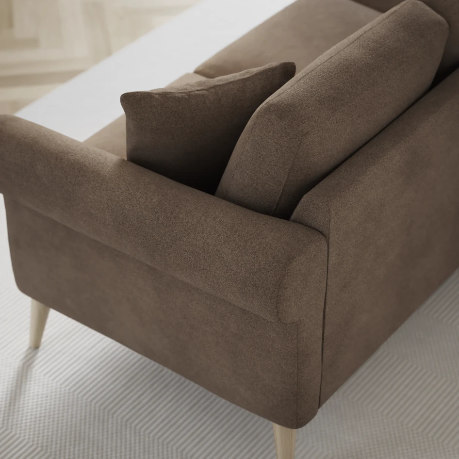 Eden - 3-sits soffa - Brun