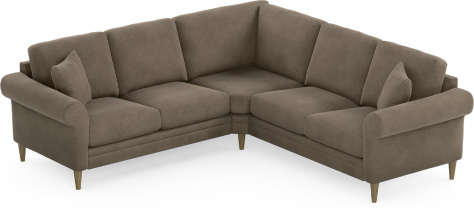 Eden - Hörnsoffa, 2+2-sits - Brun