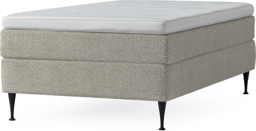 Delux Sense - Kontinentalsäng, enkelsäng 120 cm med bäddmadrass och sängben