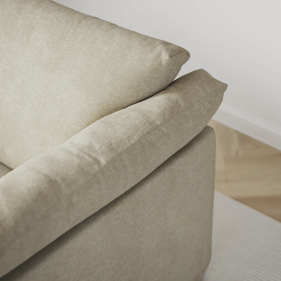 Cherrie - 2,5-sits soffa med kappa - Beige